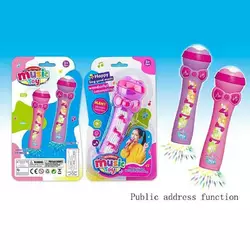 Мікрофон 9833 A (144/2) 2 кольори, звук, підсвічування, на листі Мікрофон 9833 A (144/2) 2 кольори, звук, підсвічування, на листі