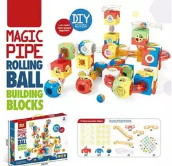 Конструктор D 0182 (18/2) кульки, тунелі, наліпки, в коробці Конструктор D 0182 (18/2) кульки, тунелі, наліпки, в коробці