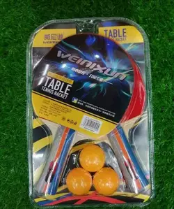 Набір ракеток для пінг-понгу C 70218 (40) "TK Sport", 2 ракетки, 3 м`ячики, в слюді Набір ракеток для пінг-понгу C 70218 (40) "TK Sport", 2 ракетки, 3 м`ячики, в слюді