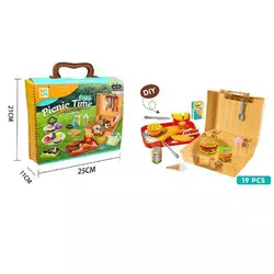 Набір продуктів 699-93 (48/2) 19 елементів, таця, кошик, посуд, конструктор бургера, в коробці Набір продуктів 699-93 (48/2) 19 елементів, таця, кошик, посуд, конструктор бургера, в коробці