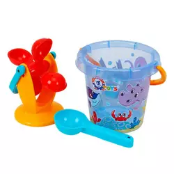 гр Набір для гри з піском 0105 (12) "Technok Toys", відерце, млин, ложечка, в сітці гр Набір для гри з піском 0105 (12) "Technok Toys", відерце, млин, ложечка, в сітці
