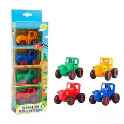 Синій трактор 49486 (108/2) 4 трактори, герої, інерція, в коробці Синій трактор 49486 (108/2) 4 трактори, герої, інерція, в коробці