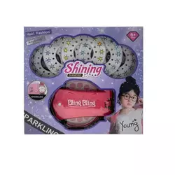 Прикраси для волосся 902-1 (48) 5 пластин з камінцями, 5 кольорів, пристрій для фіксації, в коробці Прикраси для волосся 902-1 (48) 5 пластин з камінцями, 5 кольорів, пристрій для фіксації, в коробці