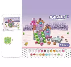 Магнітний конструктор CH 1332 (36) 113 деталей, довжина ребра кубика 2 см, в коробці Магнітний конструктор CH 1332 (36) 113 деталей, довжина ребра кубика 2 см, в коробці