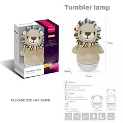 Нелягайко MBQ 663-2 (60) "Лев", колискові мелодії, нічник, декілька режимів підсвічування, таймер, знімний чохол, в коробці Нелягайко MBQ 663-2 (60) "Лев", колискові мелодії, нічник, декілька режимів підсвічування, таймер, знімний чохол, в коробці