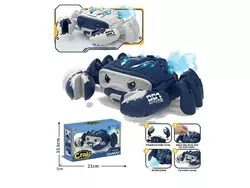 Музичний краб 3381 (72/2) 2 види, підсвічування, музика, парогенератор, їздить, рухливі клешні, в коробці Музичний краб 3381 (72/2) 2 види, підсвічування, музика, парогенератор, їздить, рухливі клешні, в коробці