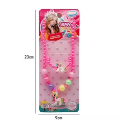 Набір прикрас F 2-50 (960/2) намисто, браслет, прикраси-єинороги, в пакеті Набір прикрас F 2-50 (960/2) намисто, браслет, прикраси-єинороги, в пакеті