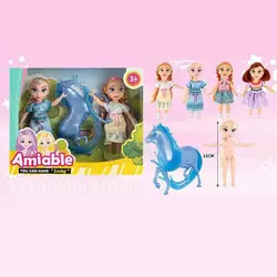 Набір ляльок ST 55661-1 (96/2) висота - 16 см, знімний одяг, знімне взуття, , рухомі елементи, в коробці Набір ляльок ST 55661-1 (96/2) висота - 16 см, знімний одяг, знімне взуття, , рухомі елементи, в коробці