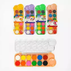 Акварельні фарби С 62067 (96) 12 кольорів, 4 види, ВИДАЄТЬСЯ ТІЛЬКИ МІКС ВИДІВ Акварельні фарби С 62067 (96) 12 кольорів, 4 види, ВИДАЄТЬСЯ ТІЛЬКИ МІКС ВИДІВ