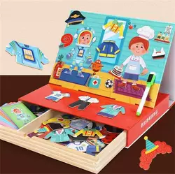 Дерев`яна магнітна дошка C 74016 (28) магнітні елементи, в коробці Дерев`яна магнітна дошка C 74016 (28) магнітні елементи, в коробці