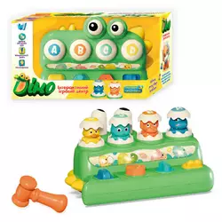 Ігровий центр 53179 (24) "WToys", “Діно”, ОЗВУЧУВАННЯ УКРАЇНСЬКОЮ МОВОЮ, молоток, стукалка, пальчикова гра, підсвічування, пісня, в коробці Ігровий центр 53179 (24) "WToys", “Діно”, ОЗВУЧУВАННЯ УКРАЇНСЬКОЮ МОВОЮ, молоток, стукалка, пальчикова гра, підсвічування, пісня, в коробці