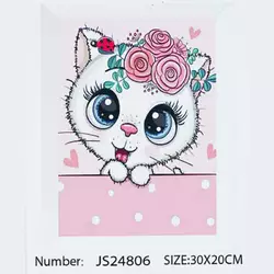 Алмазна мозаїка JS 24806 (50) "TK Group", “Кошеня”, 20х30 см, в коробці Алмазна мозаїка JS 24806 (50) "TK Group", “Кошеня”, 20х30 см, в коробці