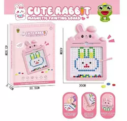 Магнітна мозаїка 595-15 (36) “Кролик”, 30х43 см, магнітний стилус, картки із завданнями, в коробці Магнітна мозаїка 595-15 (36) “Кролик”, 30х43 см, магнітний стилус, картки із завданнями, в коробці