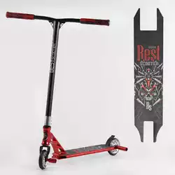 Самокат трюковый 28536 Best Scooter (4) HIC-система, ПЕГИ, алюминиевый диск и дека, АНОДИРОВАННАЯ ПОКРАСКА, колёса PU, d=110мм, ширина руля - 60 см Самокат трюковый 28536 Best Scooter (4) HIC-система, ПЕГИ, алюминиевый диск и дека, АНОДИРОВАННАЯ ПОКРАСКА, колёса PU, d=110мм, ширина руля - 60 см