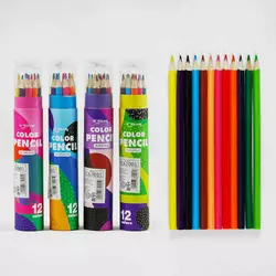 Олівці C 62001 (192) 4 види, 12 кольорів, ВИДАЄТЬСЯ ТІЛЬКИ МІКС ВИДІВ, в тубі Олівці C 62001 (192) 4 види, 12 кольорів, ВИДАЄТЬСЯ ТІЛЬКИ МІКС ВИДІВ, в тубі