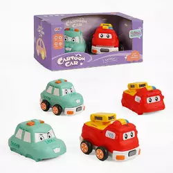 Набір машин 817 A-7 (48) 2 штуки, інерційний механізм, гумовий корпус, в коробці Набір машин 817 A-7 (48) 2 штуки, інерційний механізм, гумовий корпус, в коробці