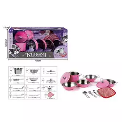 Набір посуду 988 C 54 (36) 12 елементів, металевий, в коробці Набір посуду 988 C 54 (36) 12 елементів, металевий, в коробці