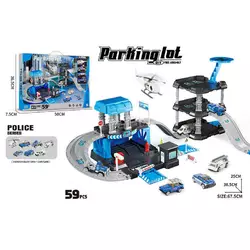 Трек 666-09 (18) 3 металопластикові машинки, гелікоптер, 3 рівні, муляжі оточення, наліпки, в коробці Трек 666-09 (18) 3 металопластикові машинки, гелікоптер, 3 рівні, муляжі оточення, наліпки, в коробці