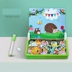 Дерев`яна магнітна дошка С 74451 (28) "Тварини", маркер, картки, магніт, назви англійською мовою, в коробці Дерев`яна магнітна дошка С 74451 (28) "Тварини", маркер, картки, магніт, назви англійською мовою, в коробці