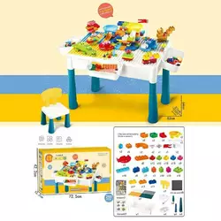 Столик з конструктором 6787-121 (6) 260 деталей, стіл, стілець, 3 кошики, в коробці Столик з конструктором 6787-121 (6) 260 деталей, стіл, стілець, 3 кошики, в коробці