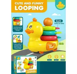 Музична іграшка 2316 (48/2) “Качка”, мелодії, підсвічування, колесо вільного ходу, пірамідка, прорізувач, в коробці Музична іграшка 2316 (48/2) “Качка”, мелодії, підсвічування, колесо вільного ходу, пірамідка, прорізувач, в коробці