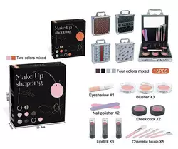 Косметика FT 2015 C (60) 16 елементів, кейс, 3 палетки рум`ян, 2 - тіней для повік, 3 помади, пилочки для нігтів, дзеркальце, в коробці, МІКС Косметика FT 2015 C (60) 16 елементів, кейс, 3 палетки рум`ян, 2 - тіней для повік, 3 помади, пилочки для нігтів, дзеркальце, в коробці, МІКС