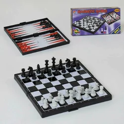 Шахматы магнитные "3 в1" JH 618-25 (96/2) в коробке