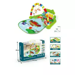 Килимок 973 (24) піаніно, мелодії, підсвічування, 4 брязкальця, дзеркальце, в коробці Килимок 973 (24) піаніно, мелодії, підсвічування, 4 брязкальця, дзеркальце, в коробці