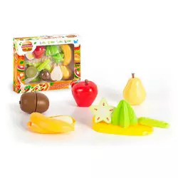 Набір продуктів “Кулінарна фантазія” 22140 (96/2) "WToys", 12 елементів, фрукти на липучках, дошка для нарізання, ніж, в коробці Набір продуктів “Кулінарна фантазія” 22140 (96/2) "WToys", 12 елементів, фрукти на липучках, дошка для нарізання, ніж, в коробці