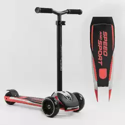 Самокат трехколесный Best Scooter HW-00505 MAXI (6) съемный алюминиевый руль, передние колеса PU 120х45мм. заднее 80х50мм, со светом, в коробке Самокат трехколесный Best Scooter HW-00505 MAXI (6) съемный алюминиевый руль, передние колеса PU 120х45мм. заднее 80х50мм, со светом, в коробке