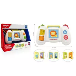 Розвивальна гра HE 0554 (48) картридер, звук, мелодії, зчитування карток, підсвічування, 3 картки, тріскачка, режими гучності, в коробці Розвивальна гра HE 0554 (48) картридер, звук, мелодії, зчитування карток, підсвічування, 3 картки, тріскачка, режими гучності, в коробці