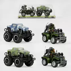 Джип 9025 А-24 (72/2) 2 види, військова техніка, солдат, інерція, у слюді Джип 9025 А-24 (72/2) 2 види, військова техніка, солдат, інерція, у слюді