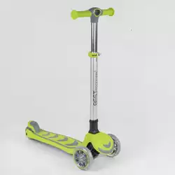 Самокат трехколесный 46987 (4) Best Scooter, САЛАТОВЫЙ, складной алюминиевый руль, 4 колеса PU со светом, d=12 см Самокат трехколесный 46987 (4) Best Scooter, САЛАТОВЫЙ, складной алюминиевый руль, 4 колеса PU со светом, d=12 см