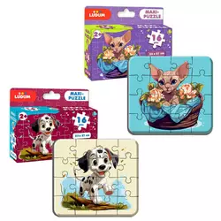 гр Максі-пазл "Котик2+Песик2" ME5032-10 (60) "Ludum", 2 пазли по 16 елементів, в коробці гр Максі-пазл "Котик2+Песик2" ME5032-10 (60) "Ludum", 2 пазли по 16 елементів, в коробці