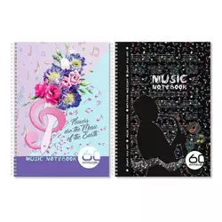 гр Зошит для нот А4 60арк МЗ-П4-60 / АП-0403 (30) пружина "Апельсин" гр Зошит для нот А4 60арк МЗ-П4-60 / АП-0403 (30) пружина "Апельсин"