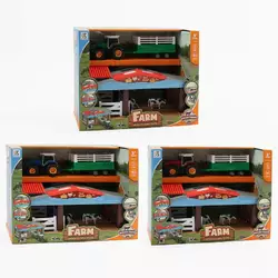 Ферма 0488-1301 (18/2) 3 види, трактор 13х9х8 см, хлів 32х16.5х14.5 см, причеп, тварини, підсвічування, звуки, в коробці, ВИДАЄТЬСЯ ТІЛЬКИ МІКС ВИДІВ Ферма 0488-1301 (18/2) 3 види, трактор 13х9х8 см, хлів 32х16.5х14.5 см, причеп, тварини, підсвічування, звуки, в коробці, ВИДАЄТЬСЯ ТІЛЬКИ МІКС ВИДІВ