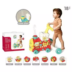 Ходунки-каталка YL 624 (8) музика, підсвічування, парогенерація, пальчикові ігри, ключ запалювання, кермо, шестерні, в коробці Ходунки-каталка YL 624 (8) музика, підсвічування, парогенерація, пальчикові ігри, ключ запалювання, кермо, шестерні, в коробці