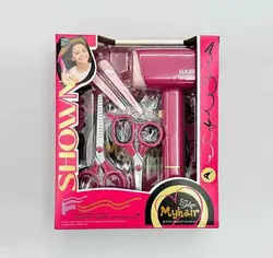 Набір перукаря 2805-7 (72/2) функціональний фен, підсвічування, 2 пари ножиць, затискачі, в коробці Набір перукаря 2805-7 (72/2) функціональний фен, підсвічування, 2 пари ножиць, затискачі, в коробці