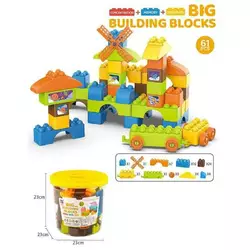 Конструктор JX 6882 (24) 61 деталь, у відрі Конструктор JX 6882 (24) 61 деталь, у відрі