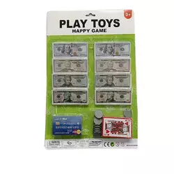 Гроші 929-082 B (144/2) банкноти, монети, картка, гральні карти, на листі Гроші 929-082 B (144/2) банкноти, монети, картка, гральні карти, на листі