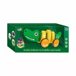 Каталка 336 / 337 (48) "Тваринка", 2 види, рухомі елементи, гумові накладки на колеса, в коробці Каталка 336 / 337 (48) "Тваринка", 2 види, рухомі елементи, гумові накладки на колеса, в коробці