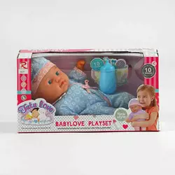 Пупс 9271 (36) м’якотілий, п’є з пляшечки, пляшечка, музичний чіп, висота 31 см, в коробці Пупс 9271 (36) м’якотілий, п’є з пляшечки, пляшечка, музичний чіп, висота 31 см, в коробці