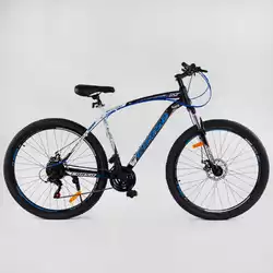 Велосипед спортивный CORSO "HIGH RACE PRO", 29`` дюймов 94616 (1) стальная рама 21”, оборудование Shimano 21 скорость, собранный на 75