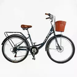 Велосипед міський Corso «Polaris» 26`` PS-12833 + КОШИК Велосипед міський Corso «Polaris» 26`` PS-12833 + КОШИК