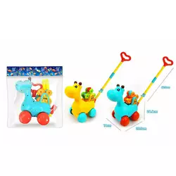 Каталка 0396 (48/2) 2 кольори, пискавка, рухливі елементи, в пакеті Каталка 0396 (48/2) 2 кольори, пискавка, рухливі елементи, в пакеті