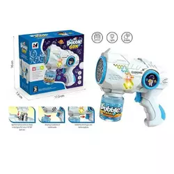 Пістолет з мильними бульбашками YH 358-2 (48/2) підсвічування, пляшечка з мильним розчином, автоматичний, в коробці Пістолет з мильними бульбашками YH 358-2 (48/2) підсвічування, пляшечка з мильним розчином, автоматичний, в коробці