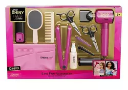 Набір перукаря 626023 (18) 12 аксесуарів, світло, звук, стайлер, фен видуває повітря, 2 насадки, сумочка, 2 заколки, гребінець, люстерко, у коробці Набір перукаря 626023 (18) 12 аксесуарів, світло, звук, стайлер, фен видуває повітря, 2 насадки, сумочка, 2 заколки, гребінець, люстерко, у коробці
