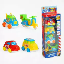 Набір транспорту 1308-19 (96/2) 4 штуки, інерція, в коробці Набір транспорту 1308-19 (96/2) 4 штуки, інерція, в коробці