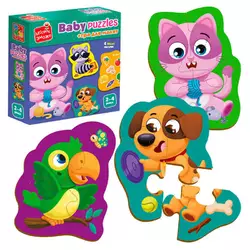 гр Бебі пазли MAXI "Хатні улюбленці" VT1722-25 укр (28) "Vladi Toys", в пакеті гр Бебі пазли MAXI "Хатні улюбленці" VT1722-25 укр (28) "Vladi Toys", в пакеті