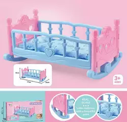 Ліжко для ляльки CS 8882 (36) гойдалка, подушка, ковдра, довжина 37 см, в коробці Ліжко для ляльки CS 8882 (36) гойдалка, подушка, ковдра, довжина 37 см, в коробці